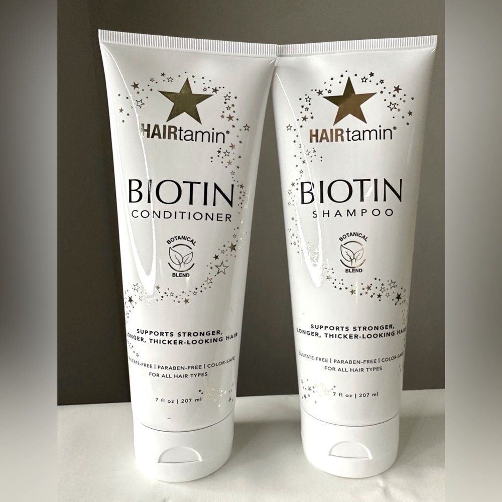 BIOTIN & BOTANICALS SHAMPOO + CONDITIONER
1set / 207 ml | 7 fl oz